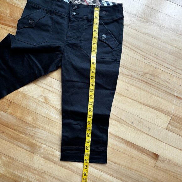 Burberry Blue Label Women's Black Capri Pants Size 38 - Picture 5 of 12